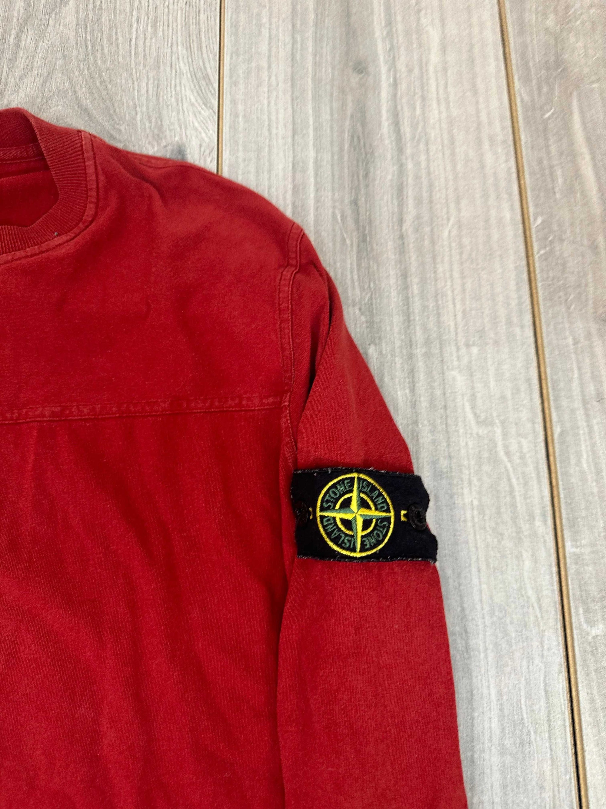 stone island red jumpers second hand