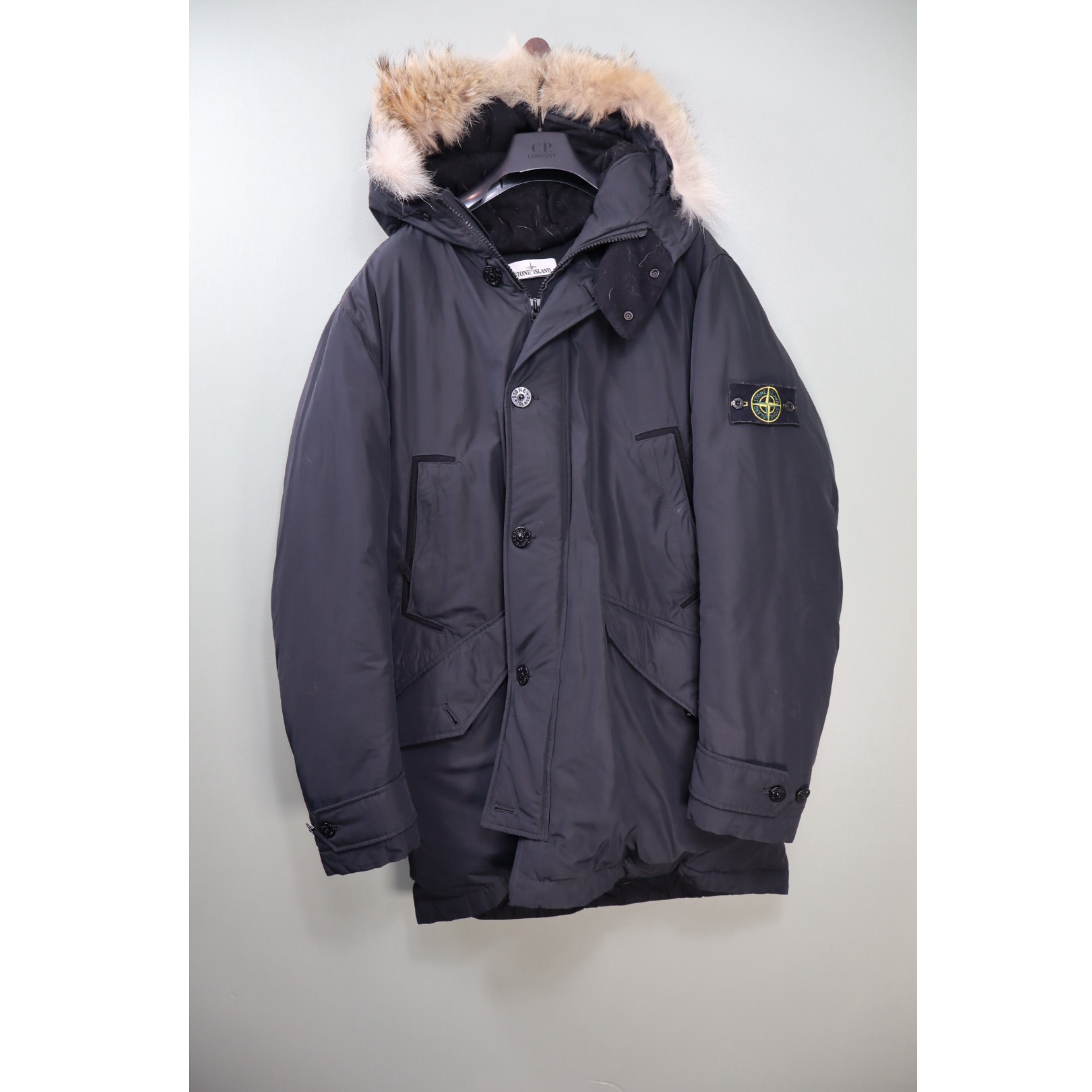 Stone Island Black Micro Reps Down Jacket HeatfromTS - Main Image
