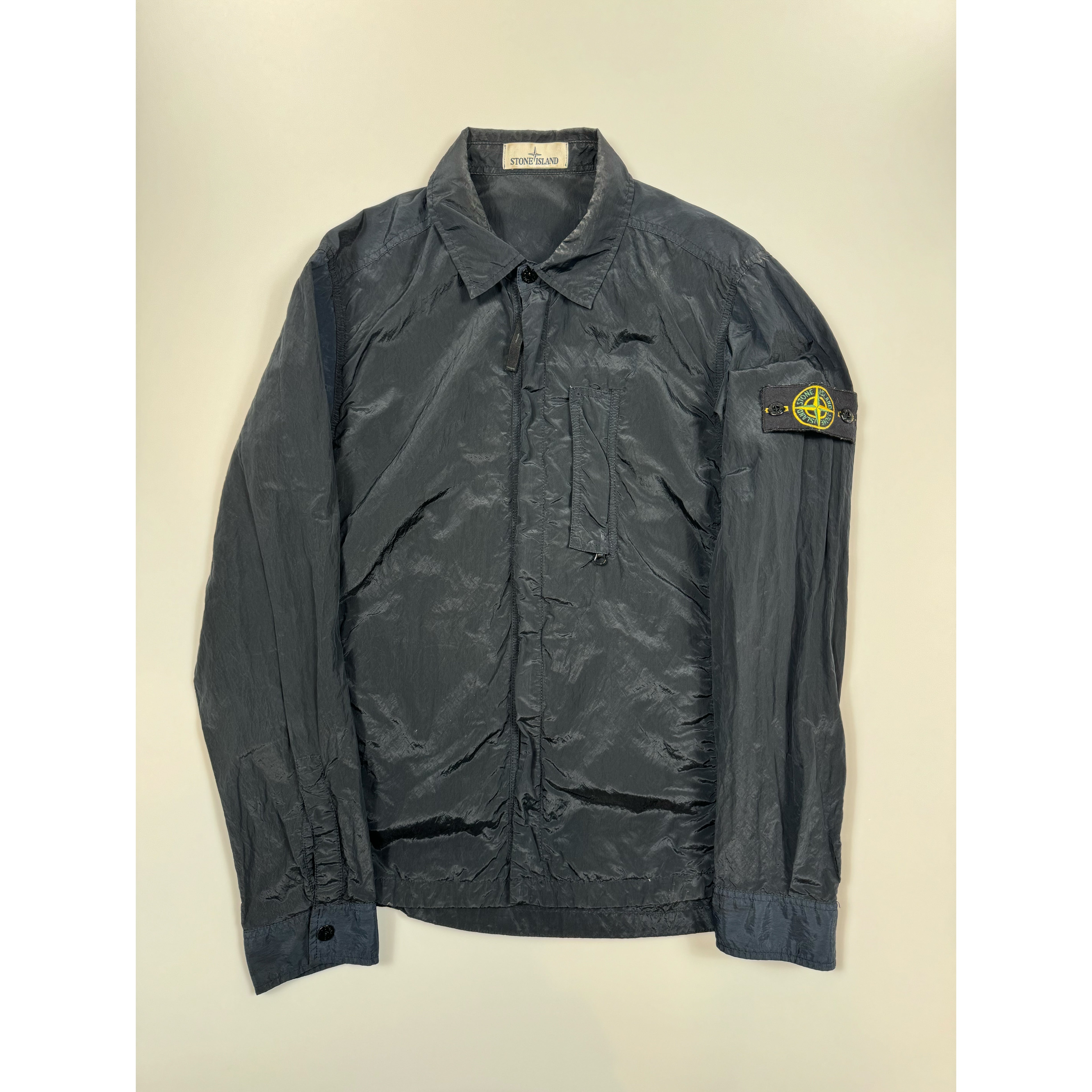 Stone island grey nylon metal overshirt online