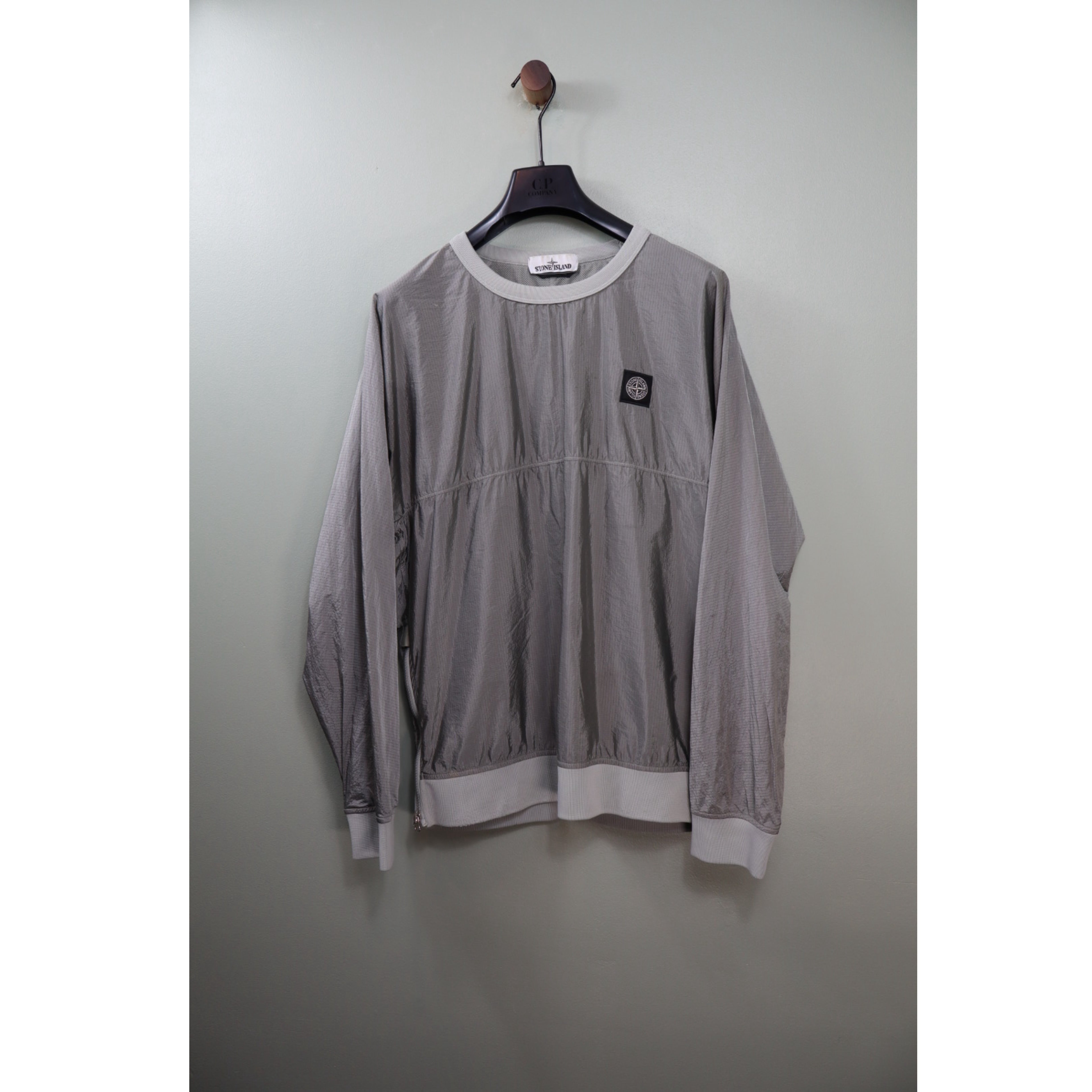 STONE ｜SWEATSHIRTS (60653 Stretch Nylon Technical Stone Island 60653 Nylon Technical Fleece Crewneck