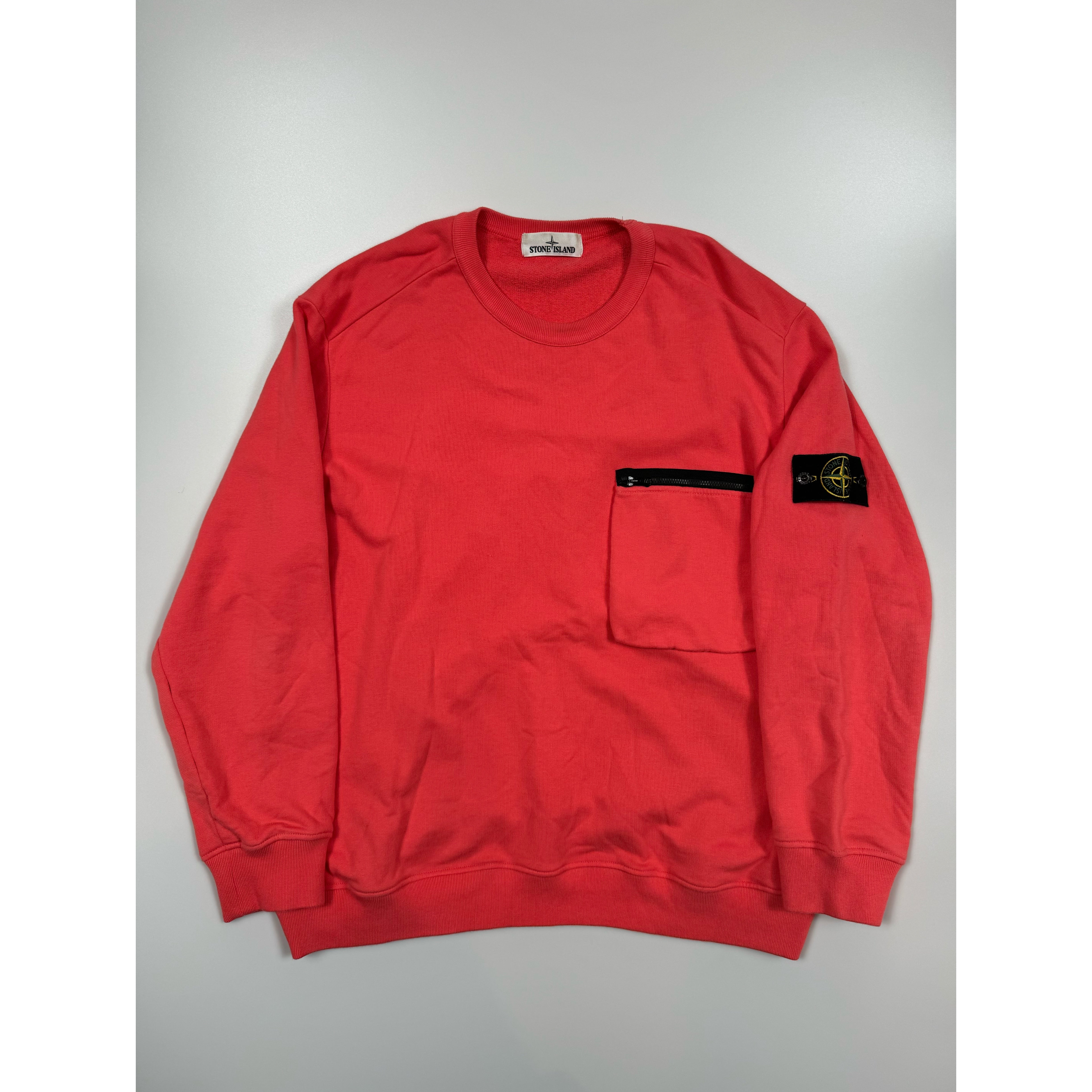 Coral stone island jumper best sale