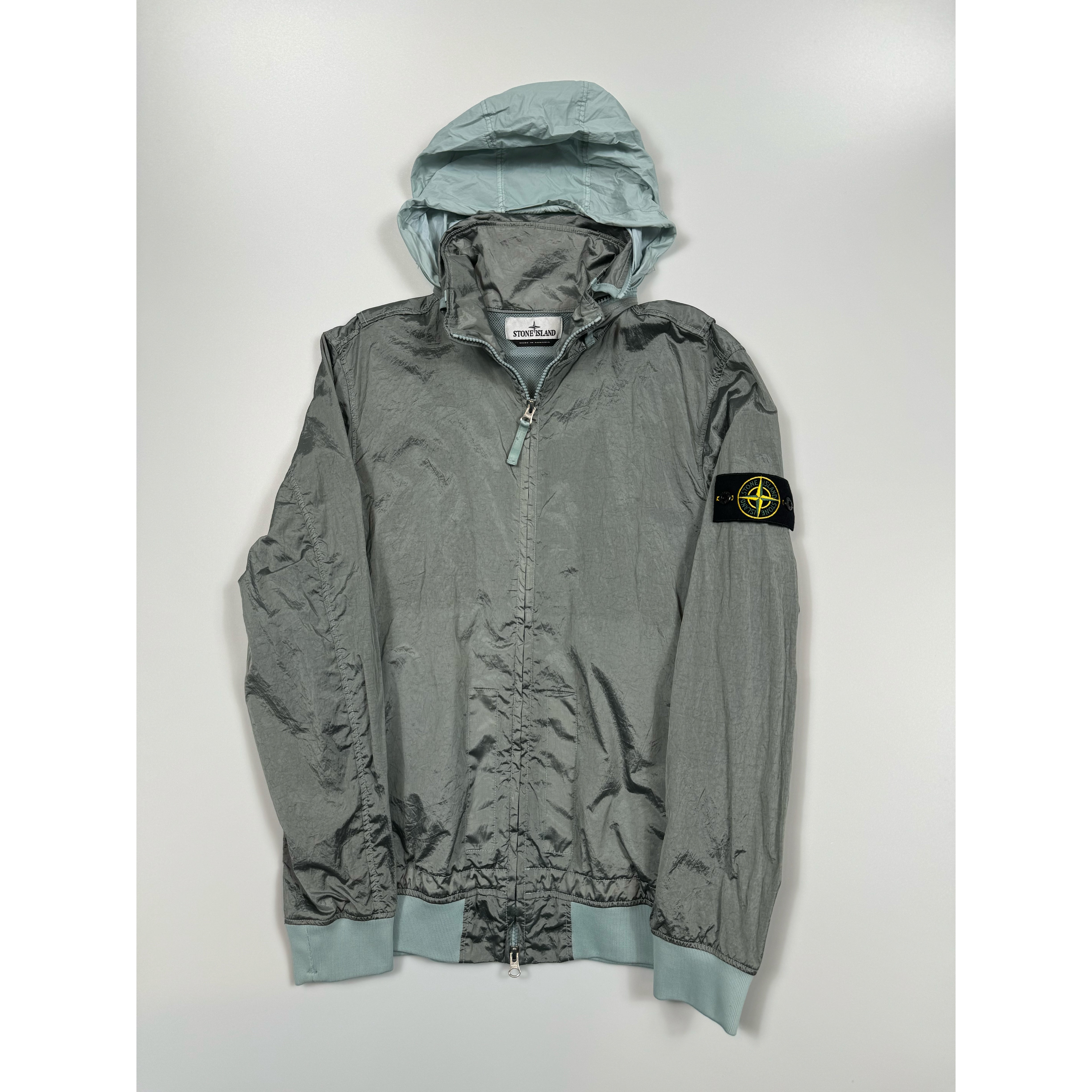 Stone island nylon metal watro hooded jacket on sale