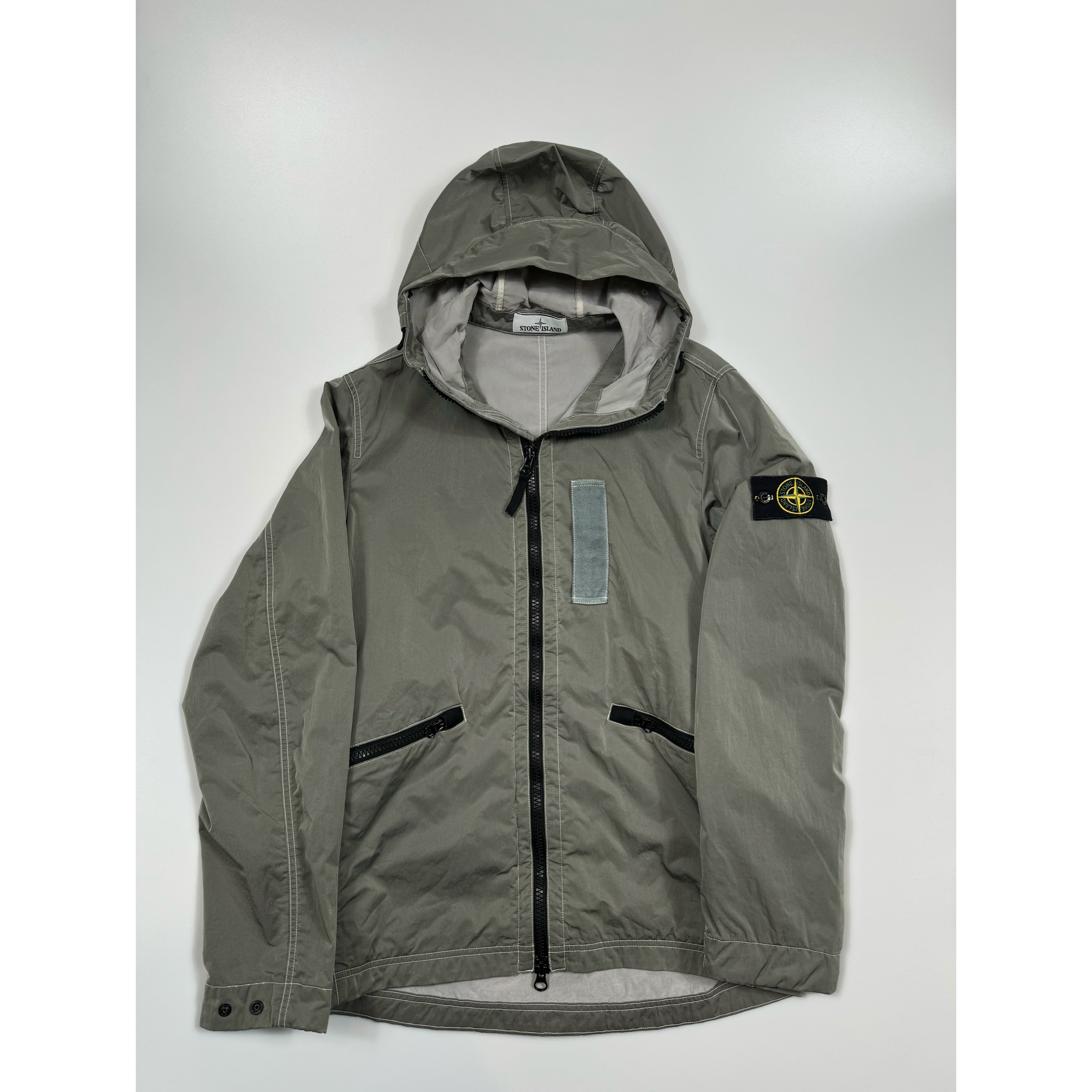 Stone island windbreaker grey online