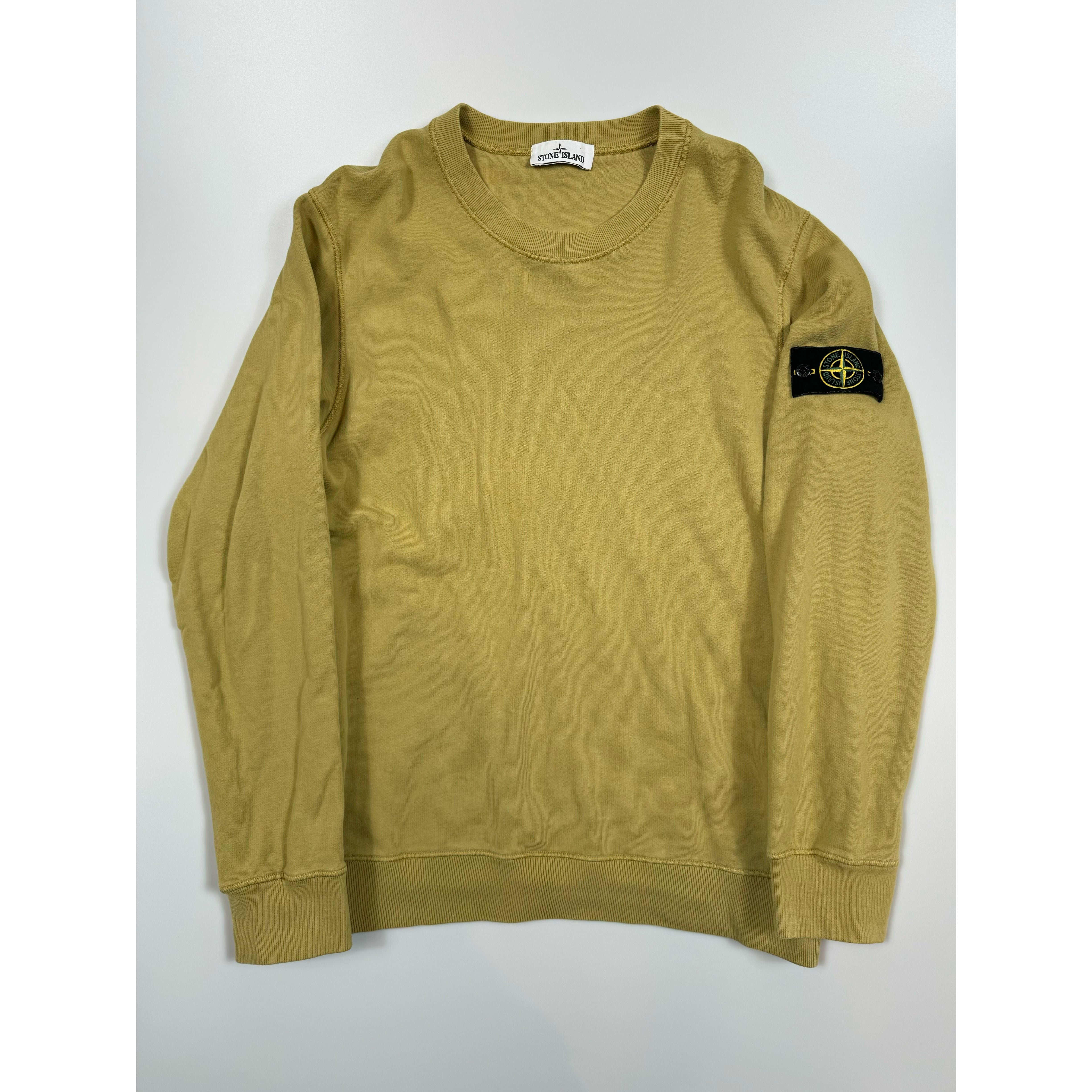 Stone island mustard sweatshirt online