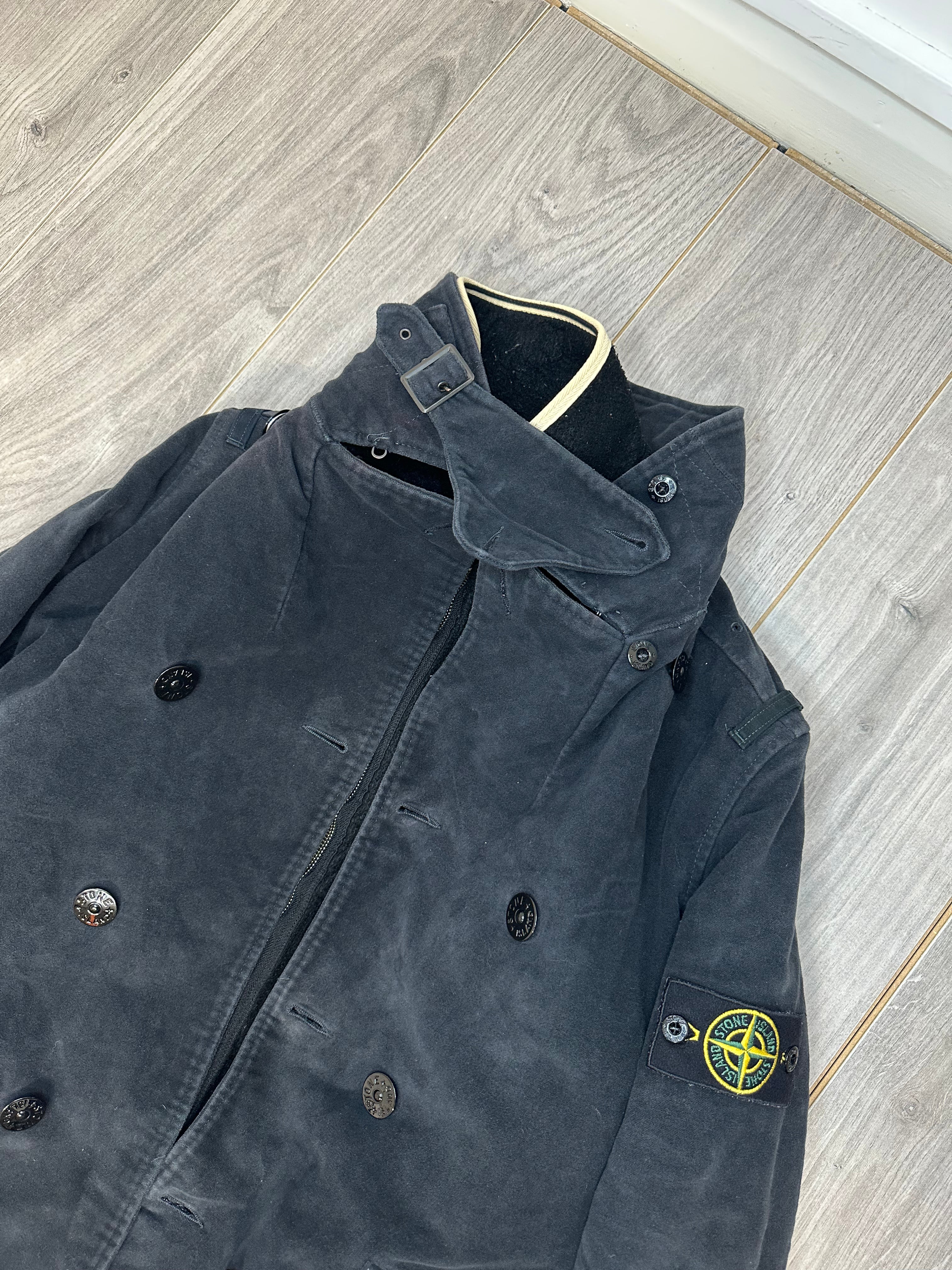 Stone island wool on sale coat