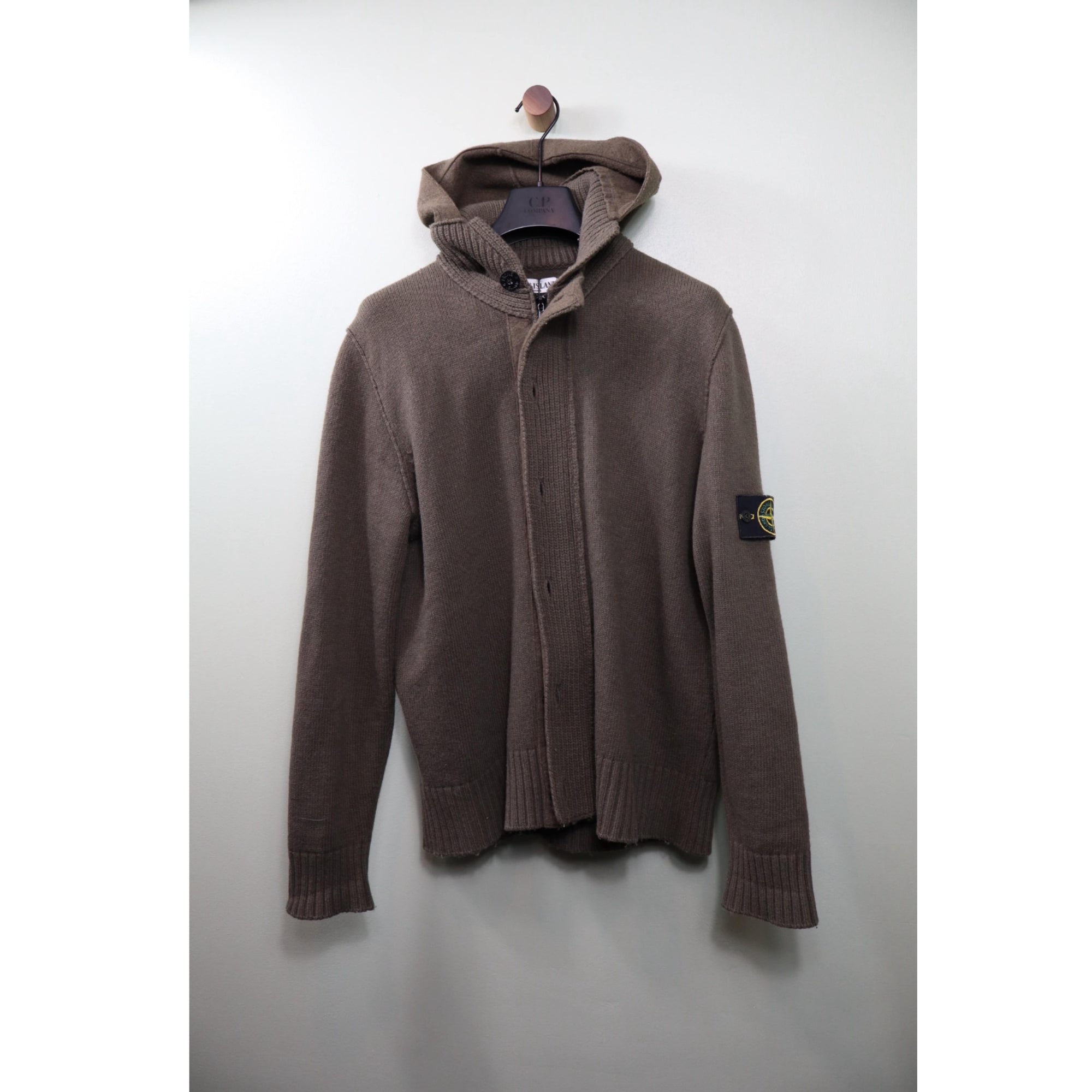 Stone Island Khaki Hoodies