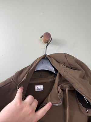C.P. Company Khaki Goggle Hoodie