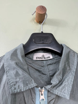 Stone Island Sky Blue Nylon Metal Overshirt