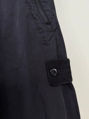 Stone Island Black RE-T Ghost Cargo Bottoms