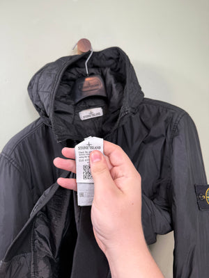 Stone Island Black Crinkle Reps Jacket