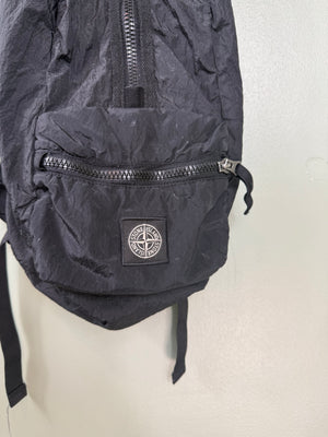 Stone Island Black Nylon Metal Bag