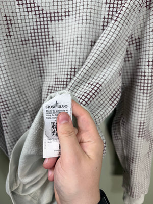 Stone Island Beige Grid Camo Jumper
