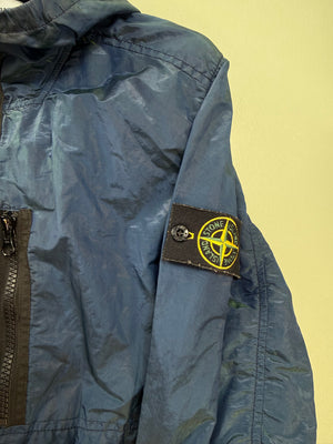 Stone Island Blue Green Nylon Metal Weft Watro Jacket