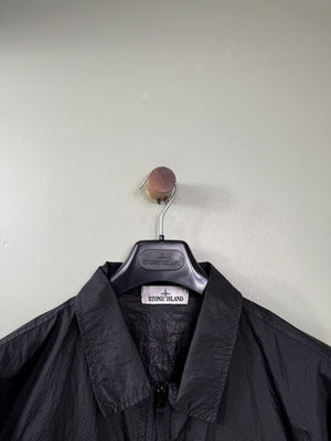 Stone Island Black Nylon Metal Overshirt