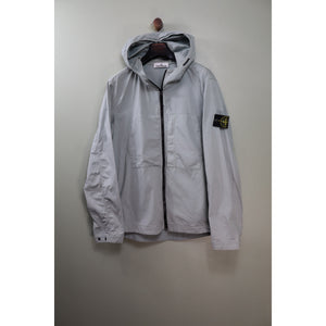 Stone Island Pastel Blue Supima Cotton Twill Jacket