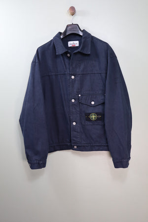 Stone Island x Supreme Navy Bull Denim-TC Jacket