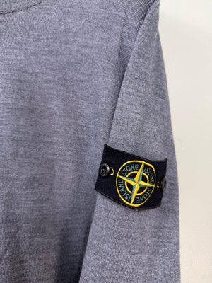 Stone Island Grey Knit Jumper