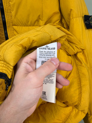 Stone Island Yellow Crinkle Reps Down Jacket