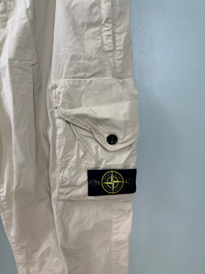 Stone Island Beige RE-T Cargo Bottoms