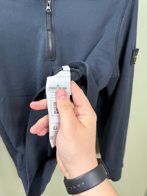Stone Island Navy 1/4 Zip Jumper