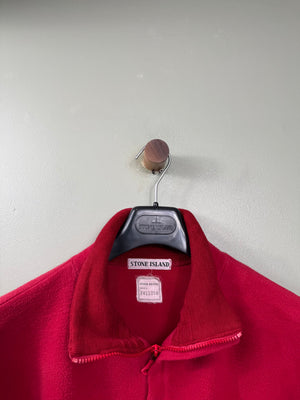 Stone Island Red Vintage 1/4 Zip Jumper