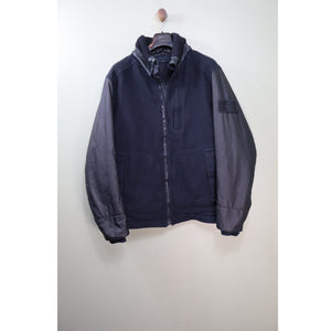 Stone Island Navy Ghost Panno Tinto Mussola Gommata Jacket