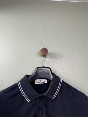 Stone Island Navy Slim Fit Polo