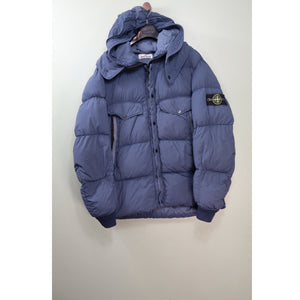 Stone Island Navy Organic Feel Tela Down Jacket