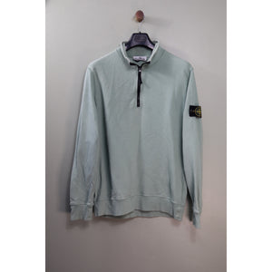 Stone Island Green 1/4 Zip Jumper