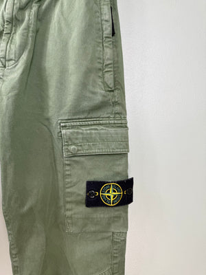 Stone Island Green RE-T Cargo Bottoms