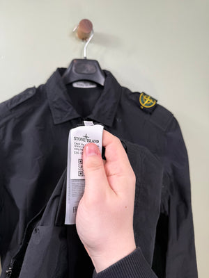 Stone Island Black Naslan Overshirt