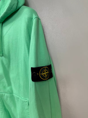 Stone Island Green Zipped Hoodie