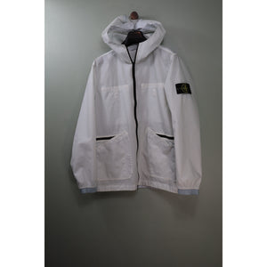 Stone Island White Aggressive Gommato Jacket