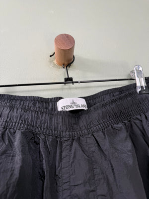 Stone Island Black RE-T Nylon Metal Cargo Bottoms