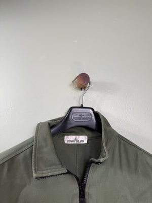 Stone Island Green 1/2 Zip Smock