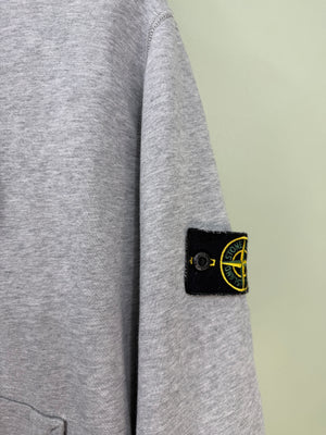 Stone Island Grey Zipped Hoodie