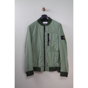 Stone Island Green Skin Touch Bomber