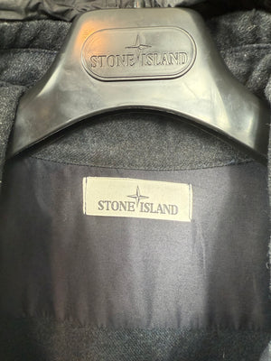 Stone Island Navy Wool Shell Jacket