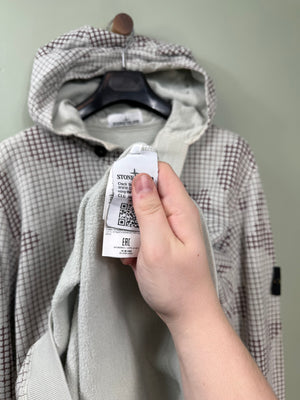 Stone Island Grid Camo 1/4 Zip Hoodie