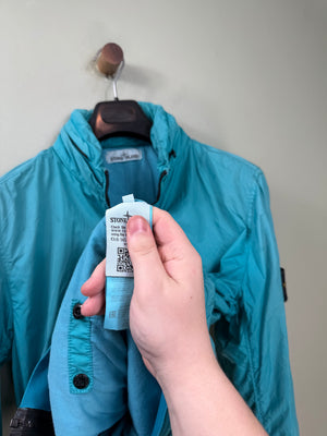 Stone Island Aqua Blue Crinkle Reps Jacket