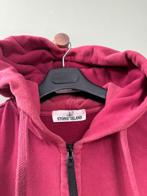 Stone Island Cherry Zipped Hoodie