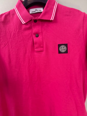 Stone Island Pink Slim Fit Polo