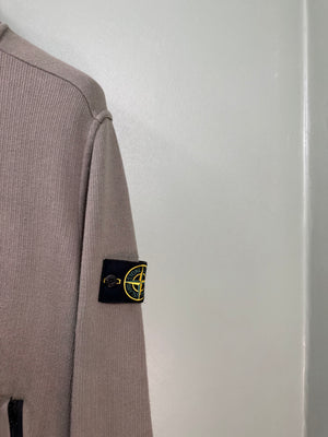 Stone Island Khaki Bomber Zipped Jumper