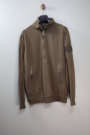 Stone Island Khaki Ghost 1/4 Zip Jumper