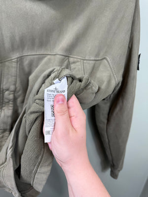 Stone Island Khaki Mock Neck Jumper