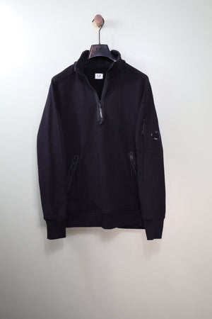 C.P. Company Black 1/4 Zip Jumper