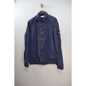 Stone Island Navy Nylon Metal Overshirt