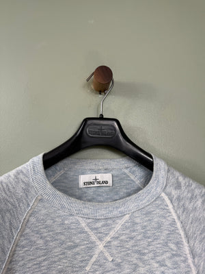 Stone Island Blue Two Tone Jumper