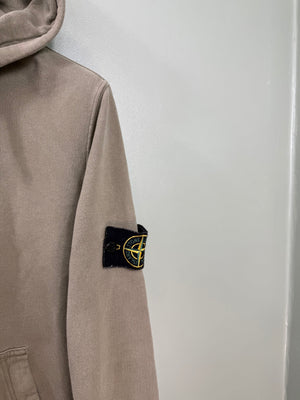 Stone Island Khaki Zipped Hoodie