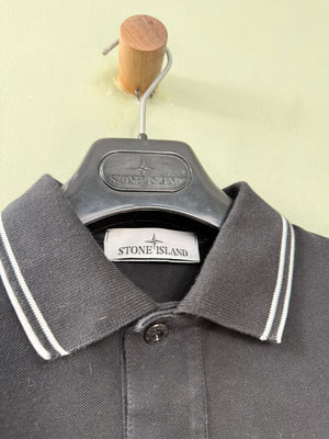 Stone Island Black Polo Shirt